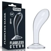 Flawless clear glass butt plug