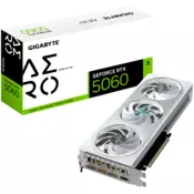 GIGABYTE GeForce RTX 5060 AERO OC 8G GDDR7 grafična kartica, PCIe 5.0, 1xHDMI 2.1b, 3xDisplayPort 2.1b - GV-N5060AERO OC-8GD