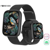Forever Pametni sat ForeVigo 4 SW-330, AMOLED, BT 5.4, Android + iOS, IP68, crna (karbonsko crna)
