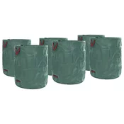 Vrece za otpad u vrtu 12 pcs Zelena 79 x 79 x 99,5 cm