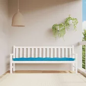 Vidaxl Blazina za vrtno klop svetlo modra 200x50x7 cm oxford tkanina