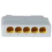 Gembird POE-EXT-14G Mrežni ruter, 5 port, 1000mbps,POE extender, 44-57Vdc, 100m, 802.3af/at, Beli