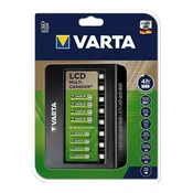 VARTA LCD MULTI CHARGER+ punjač baterija 240V, LED zaslon, CRNA 57681