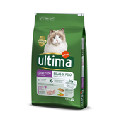 1 kg gratis! 7,5 kg Ultima Cat - Sterilized Hairball