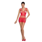 Mrežasta haljina BS 090 Red