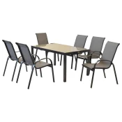 Gardenson Vrtni Set Amalfi, 7-Delni, Siva