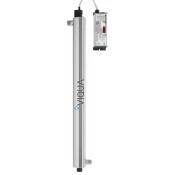UV dezinfekcijski sistem VIQUA VP950 - 95 W - 1 1/2 - VIQUA Standard (30mJ/cm2): 7,8 m3/h (130 lit/min)Splošni standard (16mJ/cm2): 13,8 m3/h (230 lit/min)NSF/EPA standard (40 mJ/cm2): 5,8 m3/h (97 lit/min) - 9.000 h (1 leto) - 8,62 bar - DA - DA - DA - VIQUA™ ima 10-letno garancijo na reakcijsko komoro iz nerjavečega jekla, 1-letno garancijo na UV žarnice, kvarčno steklo in UV senzor ter 3-le