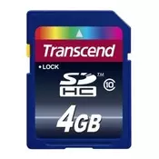 TRANSCEND Premium 4GB SDHC 10 MB/s TS4GSDHC10