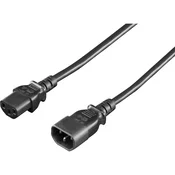 Rittal napajalni kabel [1x IEC-vtič C14 - 1x odporen na udarce-vtič] 1.80 m črn Rittal
