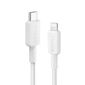 Anker 322 USB-C / Lightning Kabal, 3ft, Beli