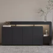 HANAH HOME Komoda Beliz Anthracite