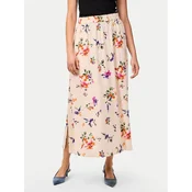 YAS Midi krilo Asina 26034011 Écru Regular Fit