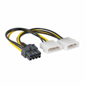 Akyga AK-CA-29 adapter 2x molex/PCI-Express 8-pin