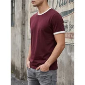 Sinsay - Pamucna basic majica - maroon
