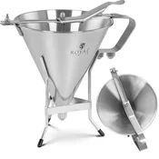 Royal Catering Pištola za doziranje omak in krem na stojalu iz nerjavečega jekla + 3 šobe, 1,8 l