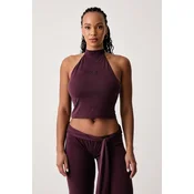 Juicy Couture top ženski z viskozo WESLEY TIE BACK TOP