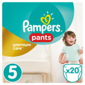 Pampers hlačne plenice Premium Pants 5, Carry Box, 20 kosov