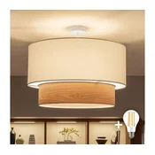 Brilagi - LED plafonski luster CERIA 1xE27/60W/230V precnik 50 cm bela/bež