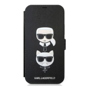 Maska na preklop Karl Lagerfeld Karl Flip za iPhone 12 Pro (6.1) crna.