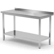 shumee Stenska jedilna miza z robom in polico 80x70x85 cm - Hendi 812716