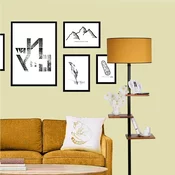 Aberto Design Podna lampa Moda, 163 cm , E27, Crna