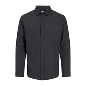 JACK & JONES Srajca JJEField pegasto črna