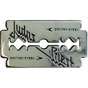 Judas Priest British Steel Razor Blade Odznak 50 mm