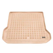 Rubber car mat over the center tunnel (beige)