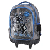 Sazio Neo Ranac sa tockicima za decake Wild Quad Urban, 44 x 31 x 18 cm, Sivi