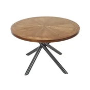 Miza Berwyn 2810 Temno rjava, Črna, 75cm, MDF plošča, Kovina