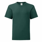 Green childrens t-shirt in combed cotton Fruit of the Loom