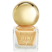 Pupa Shine Bright 3D Effect Glitter Nail Polish 001 - Golden Sand (9 Ml)