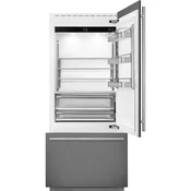 SMEG hladilnik z zamrzovalnikom RBM36RNI-Luxury Cool