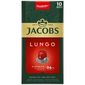 Jacobs Lungo 6 klasičnih kapsul, 10 odmerkov