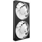 NZXT hladnjak 280 mm F280 ?ednostruki okvir RGB ?ezgro crno PWM, 2.000 obrta?a u minuti, RF-U28Hf-B1