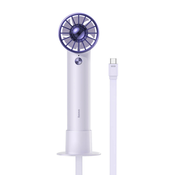 VENTILATOR Baseus Flyer Turbine portable hand fan + USB-C cable (purple)