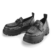 Ženski čevlji BUFFALO - Vegan - ASPHA LOAFER PIN - BLK - 1622320-BLK