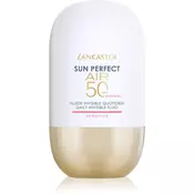 Lancaster Sun Perfect Air 50 Sensitive Mineral ultra lagani zaštitni fluid za osjetljivo lice sklono crvenilu SPF 50 40 ml
