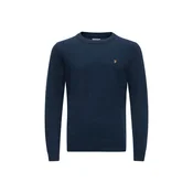 FARAH Pulover MAIDSTONE temno modra