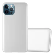 Cadorabo Cadorabo Case, združljiv z Apple v kovinskem srebru - zaščitni pokrov iz fleksibilnega silikona TPU, (20586097)