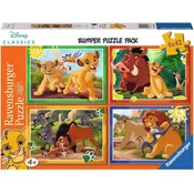 RAVENSBURGER Puzzle Disney: Levji kralj 4x42 kosov