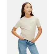 Calvin Klein Jeans Majica Mono Mini Badge LV1CKSJA30 Bež Regular Fit