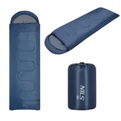 NILS CAMP Spalna vreča NC2107 temno modro-siva velikost M