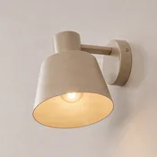 SIGMA Stenska svetilka Dunka, bež barva, z enim žarilom, jeklo, višina 17 cm - Dnevna soba/jedilnica - Sodobni - Kovina