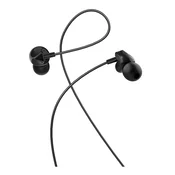 Hoco Žične ušesne slušalke z 3,5-mm priključkom Hoco M60, črne