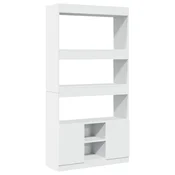 Visoka komoda bijela 92 x 33 x 180 cm od konstruiranog drva