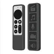 INF Silikonska zaščitna torbica za daljinski upravljalnik Apple TV 4K Black, (21537936)
