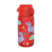 Water bottle for children, recyclon, 350 ml, Red Unicorns - Ion8