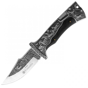 Zunanji zložljivi nož COLUMBIA - 23 / 12,9cm / Črna KP30146