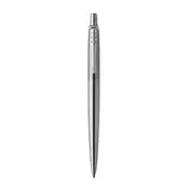 PARKER Jotter Stainless Steel Chrome Trim - 1953170 Siva, Srednje tanki vrh (Medium), Plavo mastilo, 1 kom